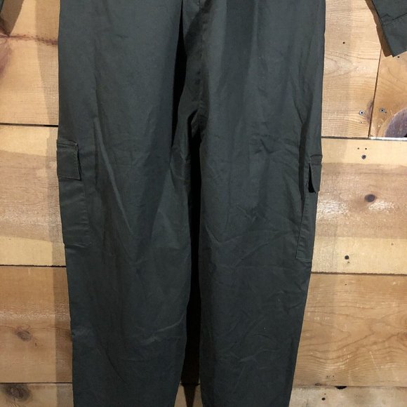 NWT Good American Jumpsuit One Piece Full Zip Womens Size 6 Cargo Military - Picture 13 of 13